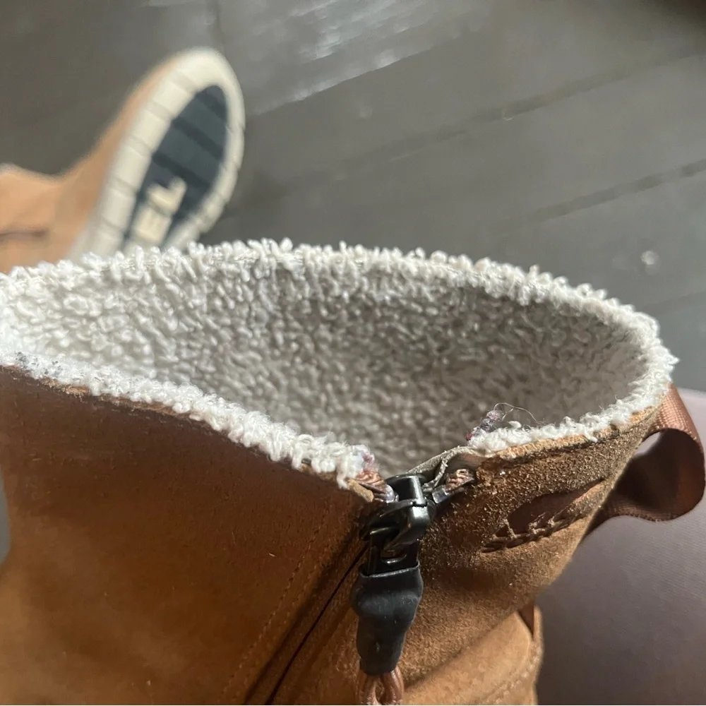 Sorel Explorer Zips Waterproof Suede Winter Boots - Picture 8 of 11